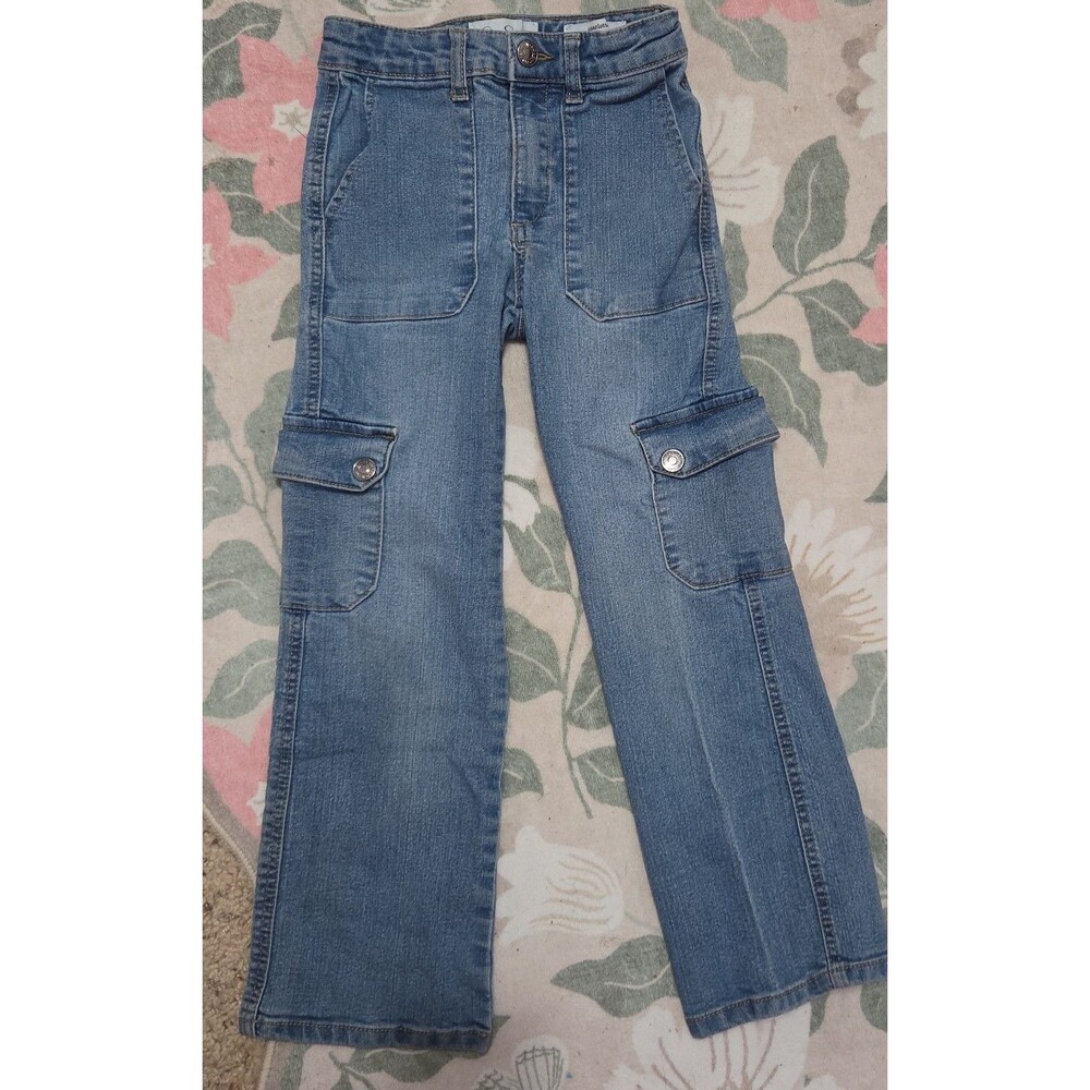 girls cargo jean pants